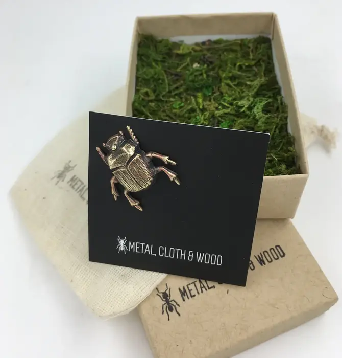 Brooch Pin | Scarab Beetle