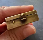Pill Box | Square Brass 1.5"