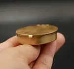 Pill Box | Round Brass 1.6"