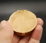 Pill Box | Round Brass 1.6"