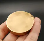 Pill Box | Round Brass 1.6"