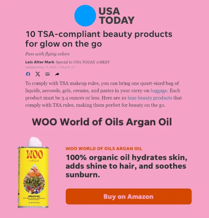 Body Oil | Argan