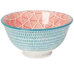 Bowl | Stamped 3.5" | Blue Red Dash