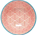 Bowl | Stamped 3.5" | Blue Red Dash