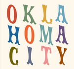 Sticker | Oklahoma City | Colorful Letters