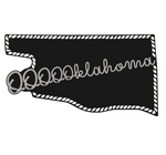 Sticker | Oklahoma | Rope Black & White