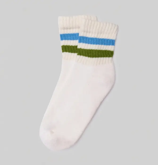 Socks | Retro Stripe | Quarter Crew