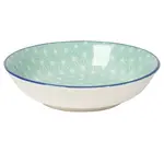Bowl | Porcelain Dip | Aqua Stars