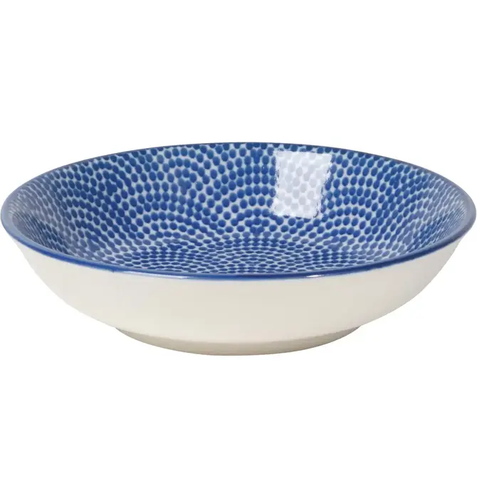Bowl | Porcelain Dip | Blue Waves
