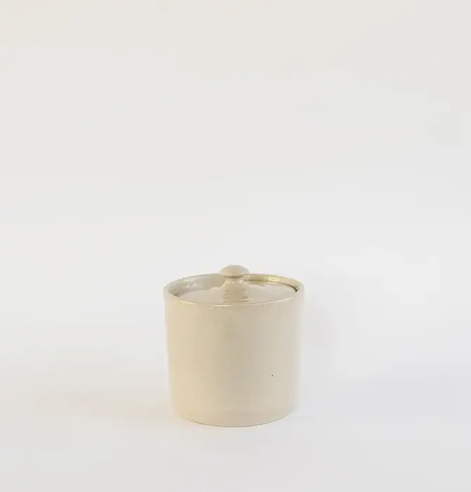 Canister | Stoneware | 5" H x 4.5" DIA
