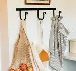 Hanging Rack | 3 Hooks | Wrought Iron