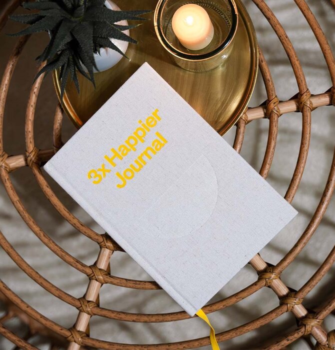Book | Journal | 3x Happier | Guided Mental Wellness