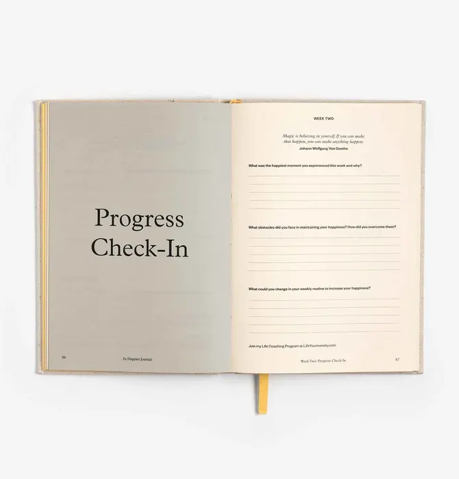 Book | Journal | 3x Happier | Guided Mental Wellness