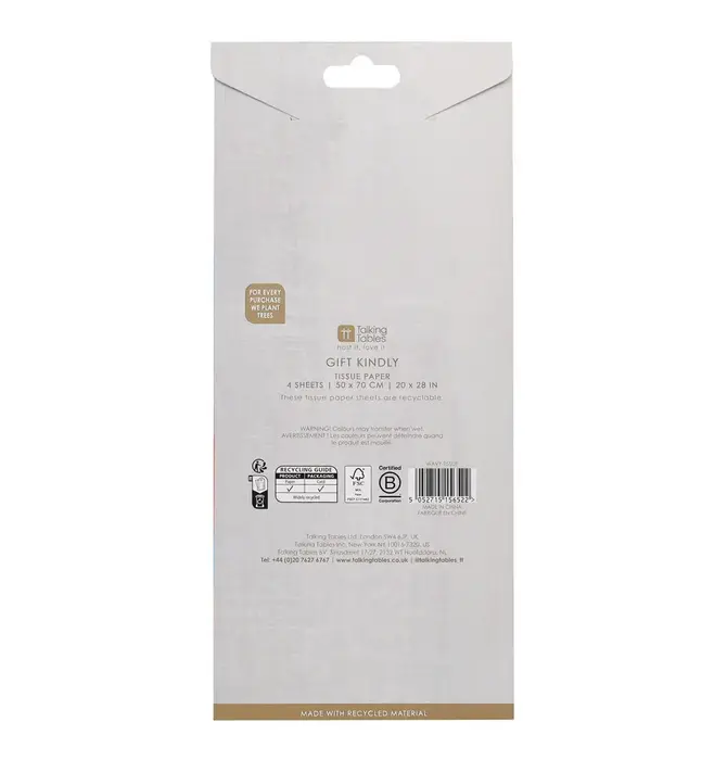 Tissue Paper | Wavy Multicolor | 4 Sheets