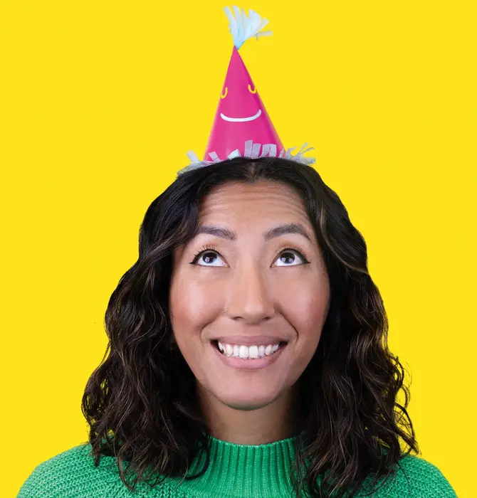Party Hats | Happy Face Paper | 5 Pack