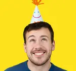 Party Hats | Happy Face Paper | 5 Pack