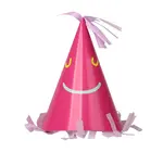 Party Hats | Happy Face Paper | 5 Pack