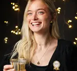 Pin Badge | Happy Birthday | Gold Enamel