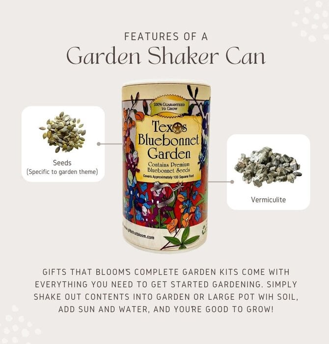 Garden Shaker Can | Oklahoma Wildflowers