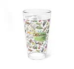 Pint Glass | Oklahoma Watercolor | 16oz