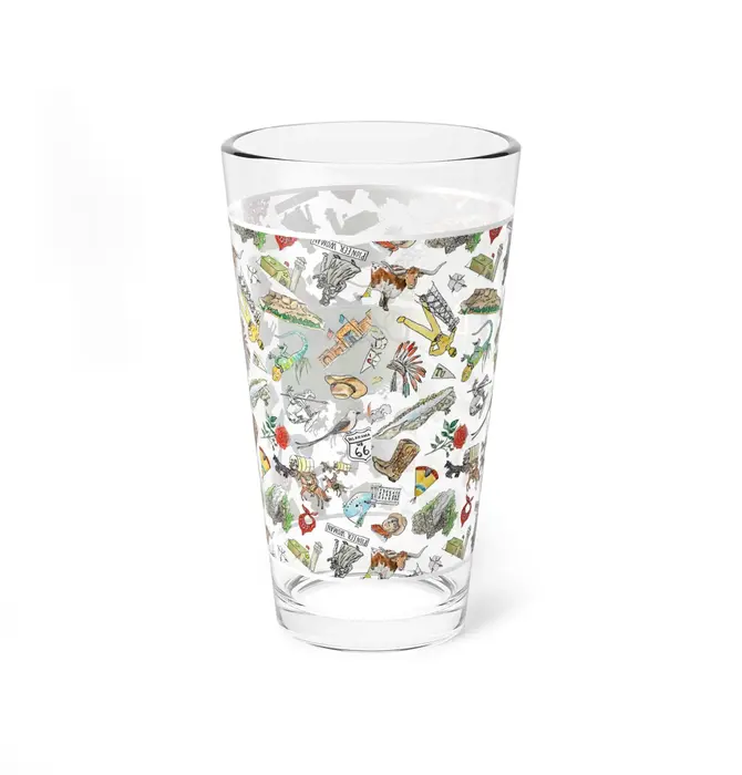 Pint Glass | Oklahoma Watercolor | 16oz