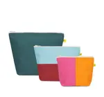 Bag | Zip | Set of 3 | Two Tone