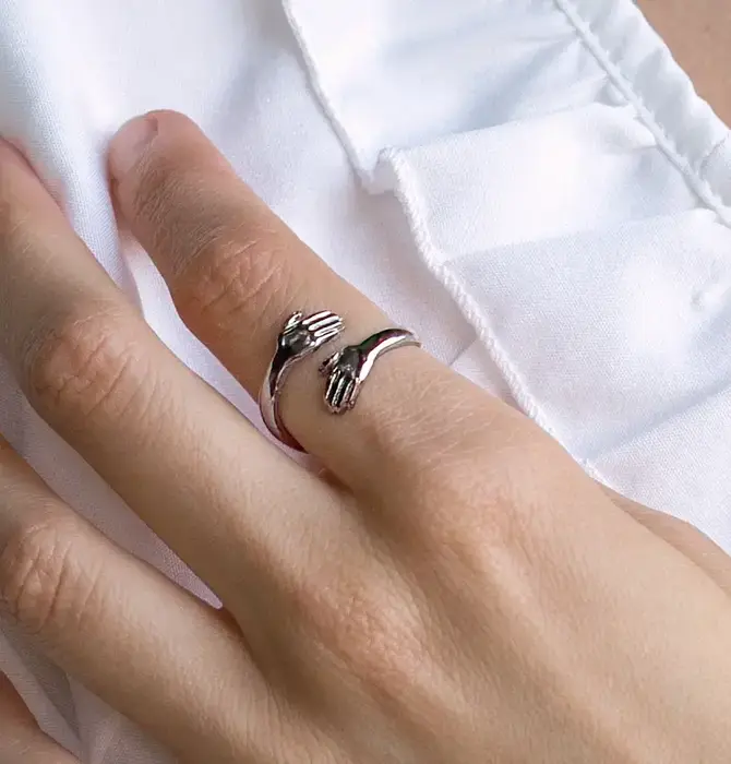Ring | I Wanna Hold Your Hand | Silver Plate