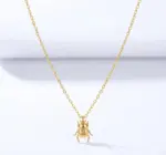 Necklace | Fortune Beetle 19" | 18KGP