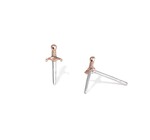 Earring Single | Mini Dagger Post | Mixed Metal