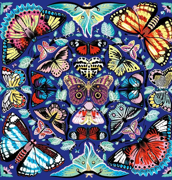 Puzzle | 500-Piece | Kaleido-Butterflies