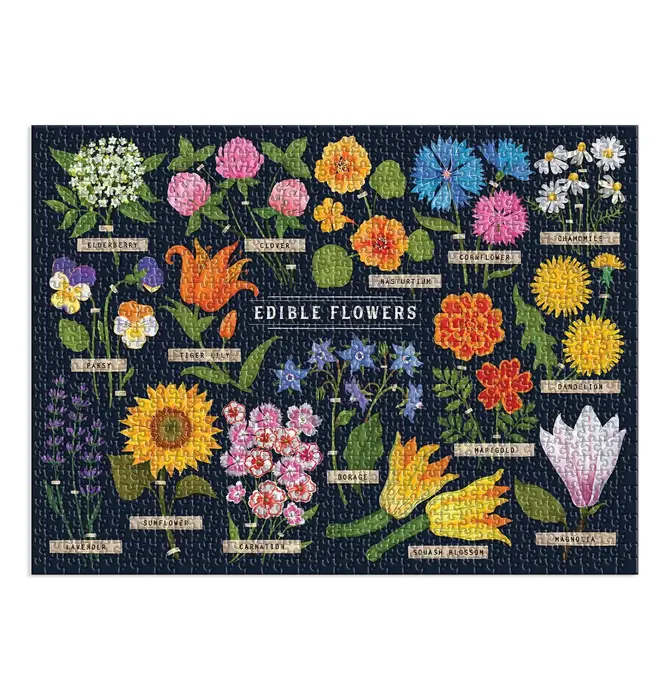 Puzzle | 1000-Piece | Edible Flowers