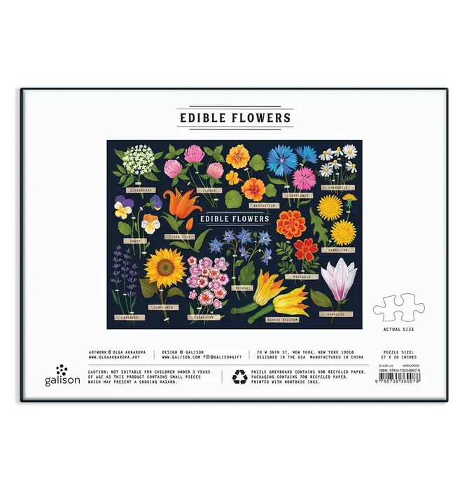 Puzzle | 1000-Piece | Edible Flowers