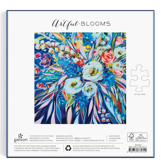 Puzzle | 500-Piece | Artful Blooms
