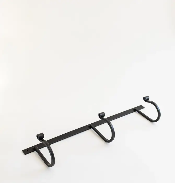 Hanging Rack | 3 Hooks | Wrought Iron