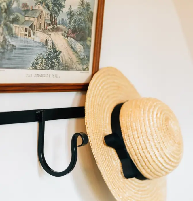 Hanging Rack | 3 Hooks | Wrought Iron