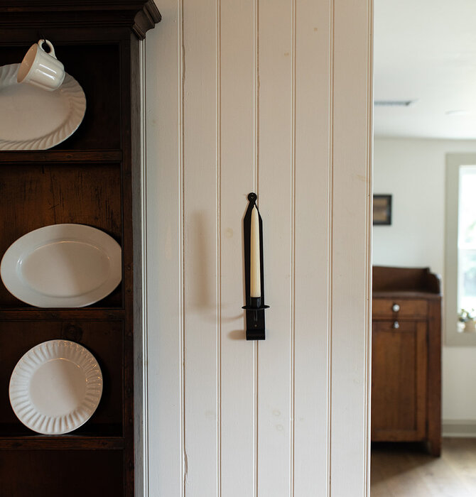 Sconce | Candle | Wrought Iron | 14" Tall