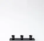 Candlestick Holder | Triple Taper | Wrought Iron
