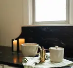 Canister | Stoneware | 5" H x 4.5" DIA