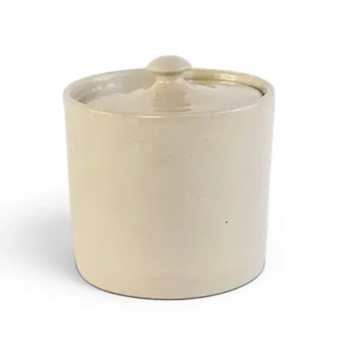 Canister | Stoneware | 5" H x 4.5" DIA