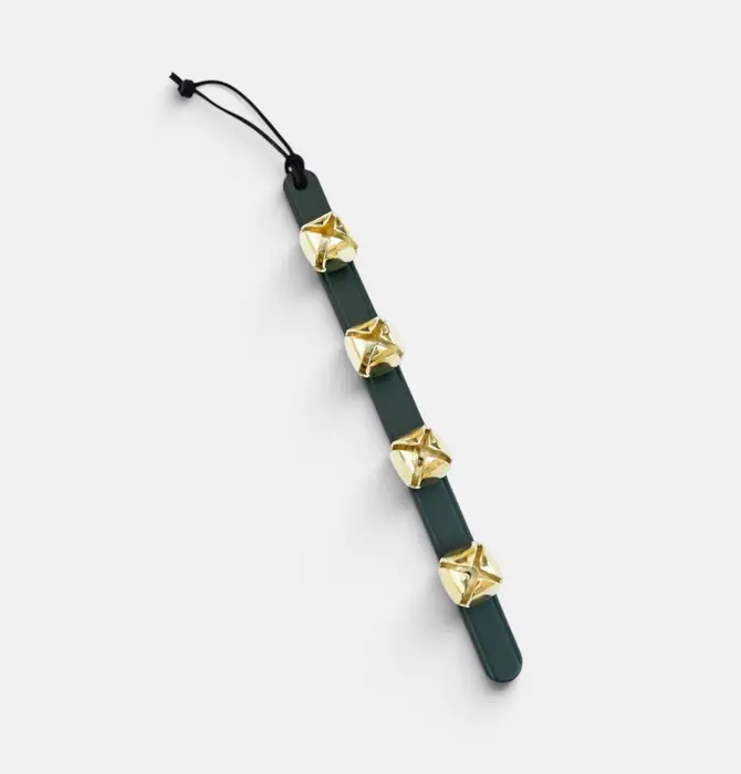 Sleigh Bells | Leather/Brass | Evergreen