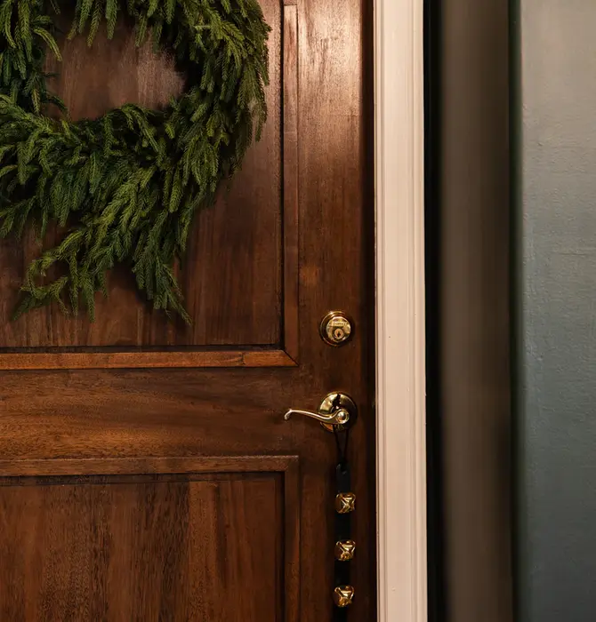 Sleigh Bells | Leather/Brass | Evergreen