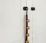 Sleigh Bells | Leather/Brass | Evergreen