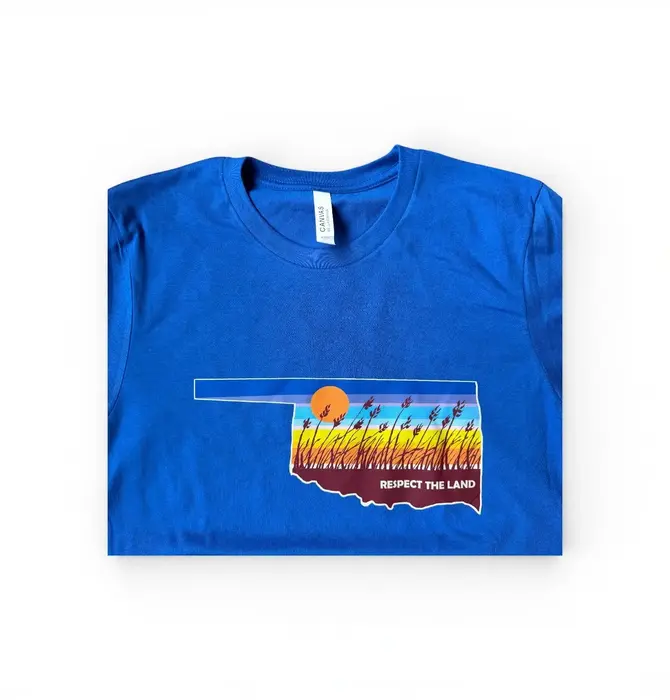 T-Shirt | Respect The Land | Blue