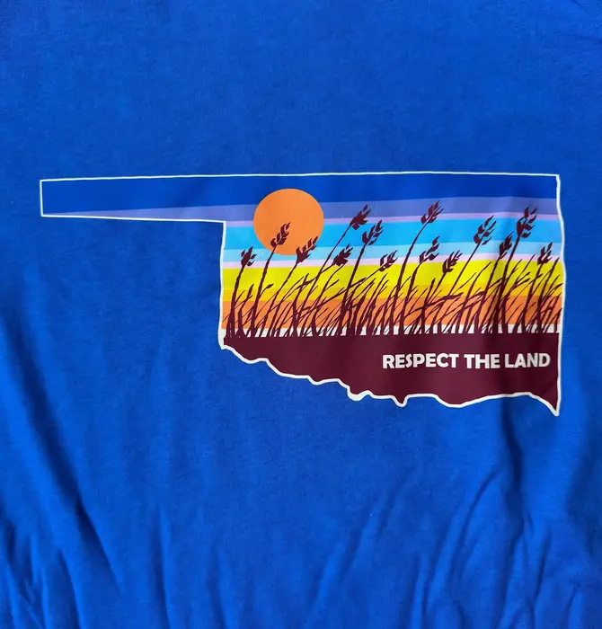 T-Shirt | Respect The Land | Blue