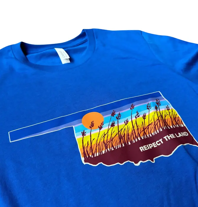 T-Shirt | Respect The Land | Blue