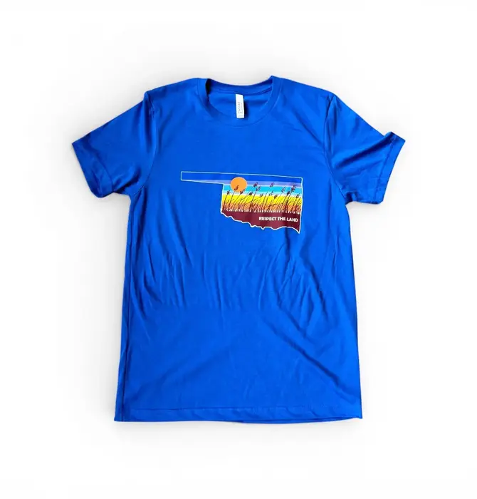T-Shirt | Respect The Land | Blue