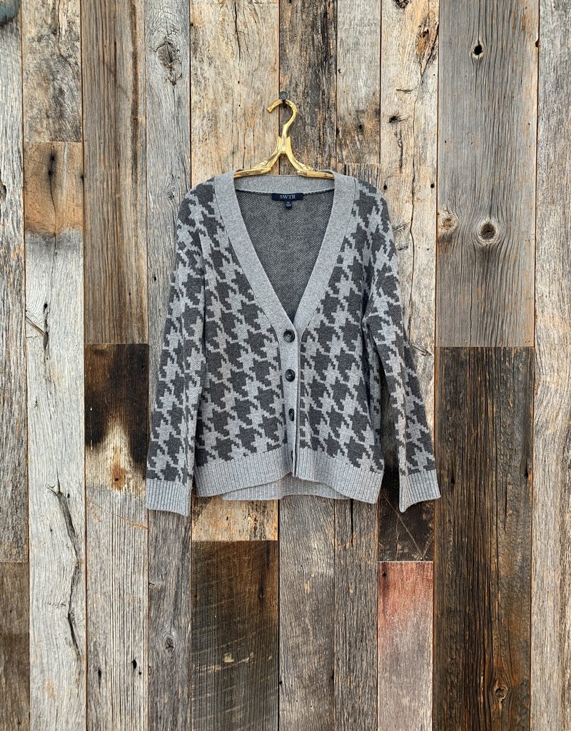 gray boyfriend cardigan
