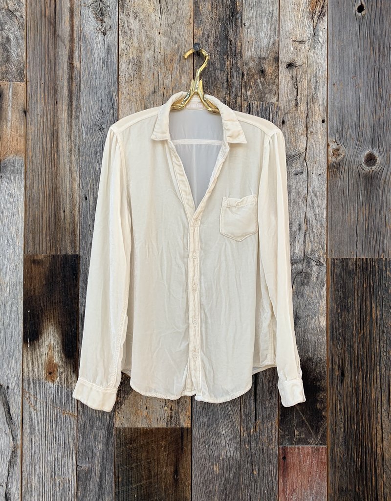 CP Shades CP Shades Velvet Sloane Button Up - Ivory