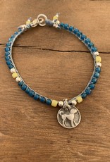 Minetta Design BSR Bracelet - African Blue with Dog
