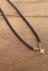 Minetta Design NDR Necklace - Gold on Black